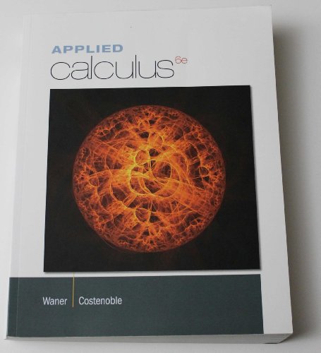 Stock image for APPLIED CALCULUS >CUSTOM< for sale by Better World Books: West