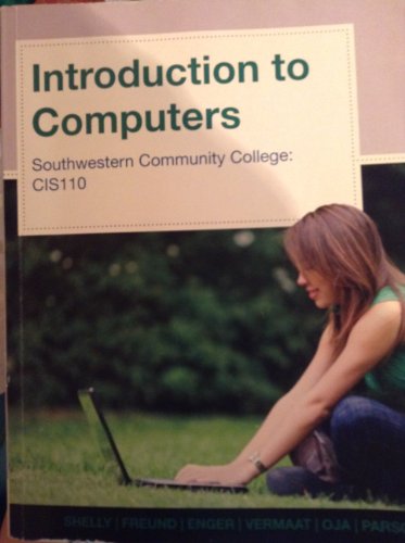 Stock image for Introduction to Computers for sale by Better World Books