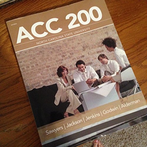 Stock image for ACC 200 Managerial Accounting for sale by ThriftBooks-Atlanta