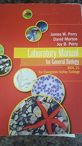 Beispielbild fr Laboratory Manual for General Biology - Biol 21 for Evergreen Val zum Verkauf von Hawking Books