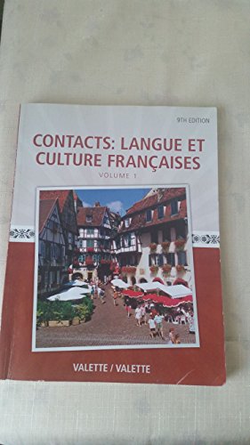 Beispielbild fr Contacts: Langue Et Culture Francais Volume 1 9th Edition zum Verkauf von Better World Books