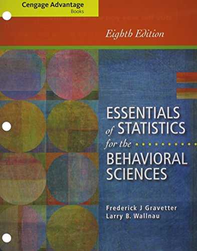 9781285925721: Essentials of Statistics for the Behavioral Sciences