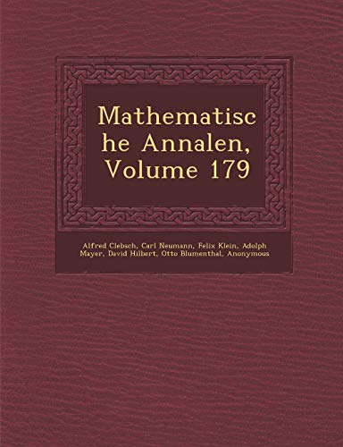 9781286974612: Mathematische Annalen, Volume 179