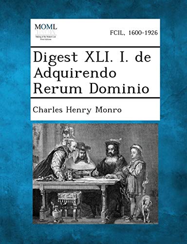 Stock image for Digest XLI. I. de Adquirendo Rerum Dominio for sale by Lucky's Textbooks