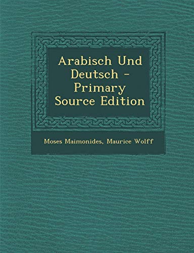 9781287574811: Arabisch Und Deutsch - Primary Source Edition