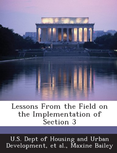 Lessons From the Field on the Implementation of Section 3 (9781288925247) by Bailey, Maxine