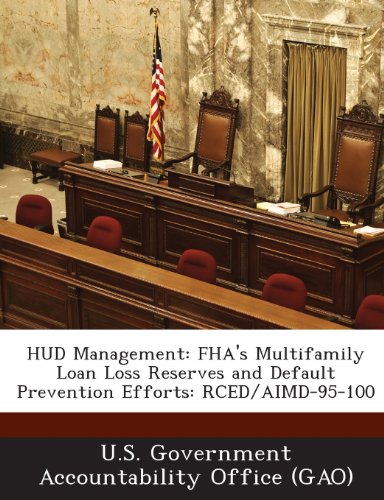 9781289127237: HUD Management: FHA's Multifamily Loan Loss Reserves and Default Prevention Efforts: Rced/Aimd-95-100