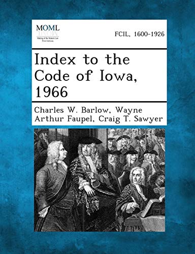 Stock image for Index to the Code of Iowa, 1966 for sale by Lucky's Textbooks