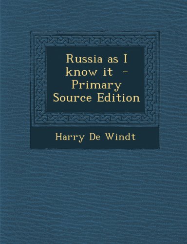 Stock image for Russia as I know it for sale by WorldofBooks