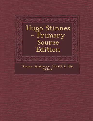 9781289875855: Hugo Stinnes