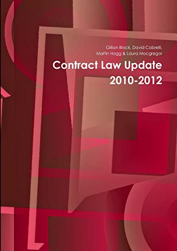 Beispielbild fr Contract Law Update 2010-2012 zum Verkauf von PBShop.store US