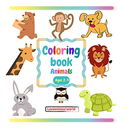 Imagen de archivo de Coloring book Animals: Coloring books for kids | Coloring book for toddlers 2-4 years | Toddler coloring book | Animal coloring book | Coloring books | 52 pages | 8.5?x8.5? a la venta por Lucky's Textbooks
