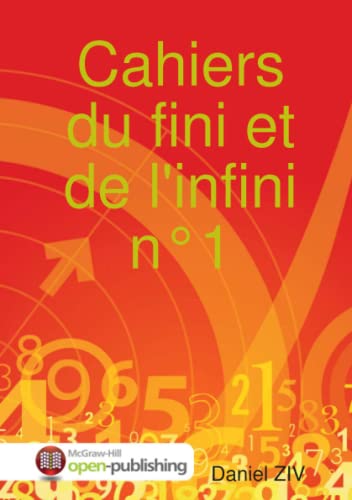 Beispielbild fr Cahiers du fini et de l'infini n1 zum Verkauf von Revaluation Books