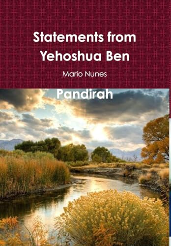 Stock image for Statements from Yehoshua Ben Pandirah for sale by THE SAINT BOOKSTORE
