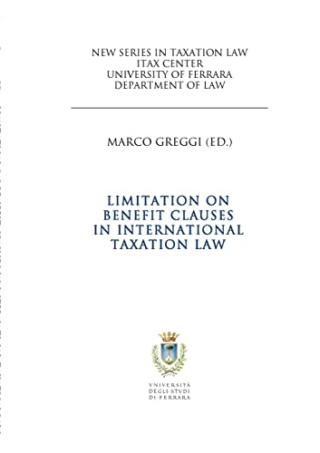 9781291993660: Limitation on Benefit Clauses in International Taxation Law