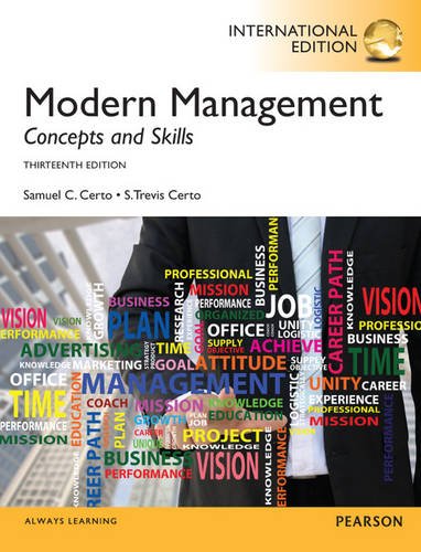 Stock image for Modern Management, International Edition for sale by Ammareal