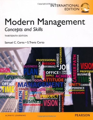 Beispielbild fr Modern Managament plus MyManagementLab with Pearson eText, International Edition zum Verkauf von Buchpark