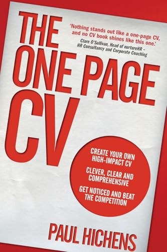 9781292001470: The One Page CV: Create your own high impact CV. Clever, clear, and comprehensive. Get noticed and beat the competition.