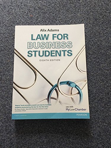 9781292003962: Law for Business Students