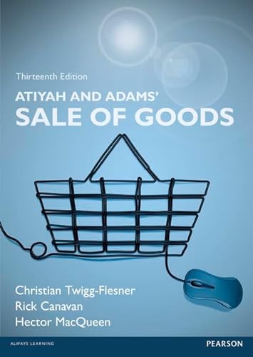Beispielbild fr Atiyah and Adams' Sale of Goods zum Verkauf von WorldofBooks