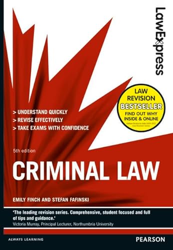 Beispielbild fr Law Express: Criminal Law (Revision Guide) zum Verkauf von WorldofBooks