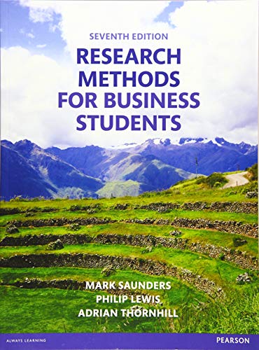 Beispielbild fr Research Methods for Business Students zum Verkauf von Better World Books Ltd