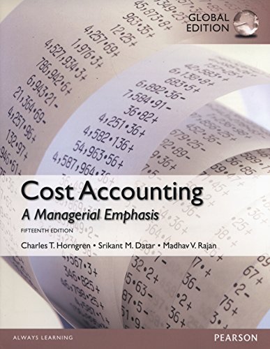 Imagen de archivo de Cost Accounting, Global Edition a la venta por Seattle Goodwill