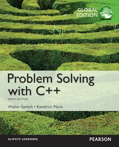9781292018249: Problem Solving with C++