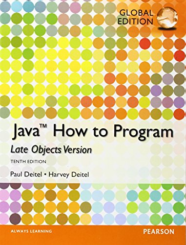 Stock image for Java: How to Program (Late Objects), Global Edition for sale by Phatpocket Limited