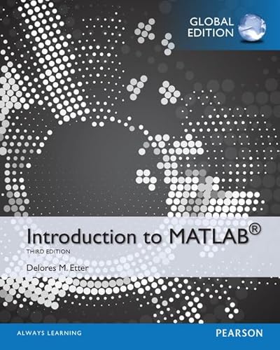 9781292019390: Introduction to Matlab, Global Edition