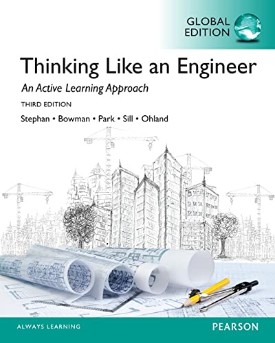 Stock image for Thinking Like An Engineer Global Edition for sale by Mispah books