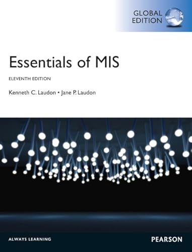 Beispielbild fr Essentials of MIS, Global Edition zum Verkauf von AwesomeBooks