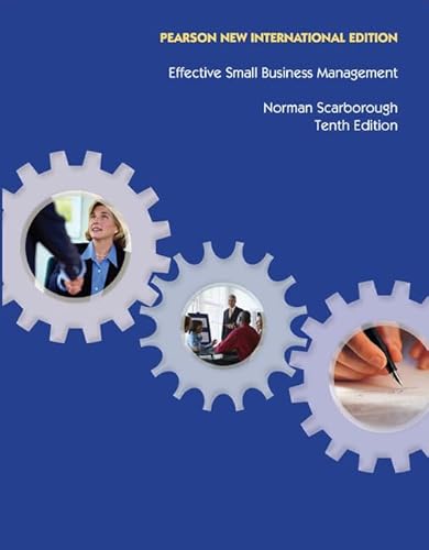 Stock image for Effective Small Business Management : Pearson New International Edition for sale by Better World Books Ltd