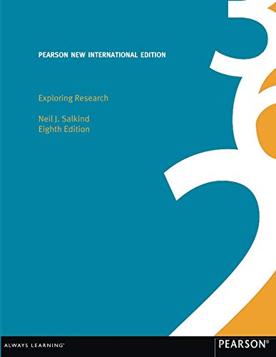 Imagen de archivo de Exploring Research: Pearson New International Edition a la venta por Mispah books