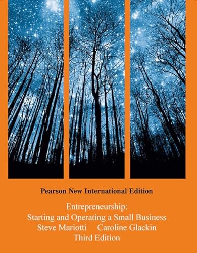 9781292020822: Entrepreneurship: Pearson New International Edition:Starting and Operating a Small Business