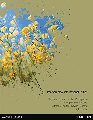 Stock image for Hartmann & Kester's Plant Propagation: Pearson New International Edition:principles And Practices for sale by GreatBookPricesUK