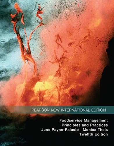 Stock image for Foodservice Management: Pearson New International Edition: Principles and Practices for sale by Phatpocket Limited