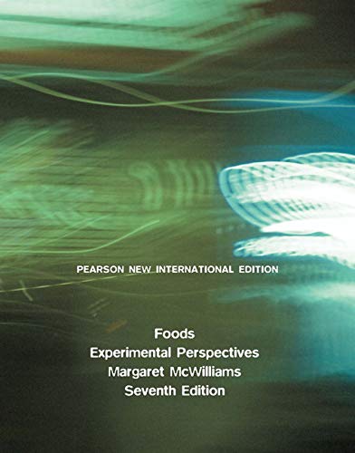 9781292020990: Foods: Experimental Perspectives: Pearson New International Edition