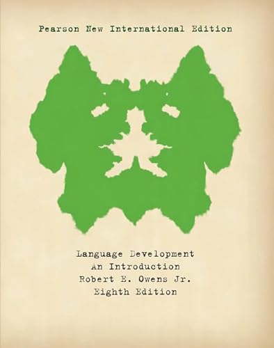 9781292021225: Language Development: Pearson New International Edition:An Introduction