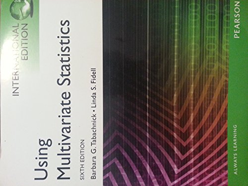 Imagen de archivo de Using Multivariate Statistics: Pearson New International Edition a la venta por Bahamut Media