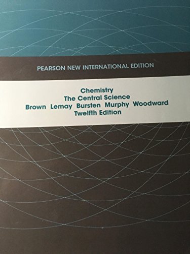 Beispielbild fr Chemistry: Pearson New International Edition : The Central Science zum Verkauf von Better World Books