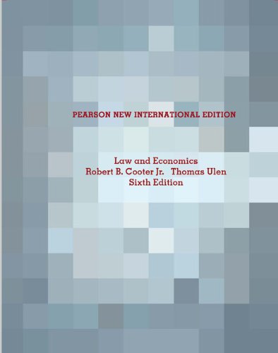Beispielbild fr Law and Economics: Pearson New International Edition zum Verkauf von medimops