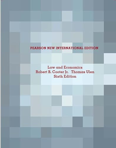 9781292021843: Law and Economics Pearson New International Edition: Pearson New International Edition