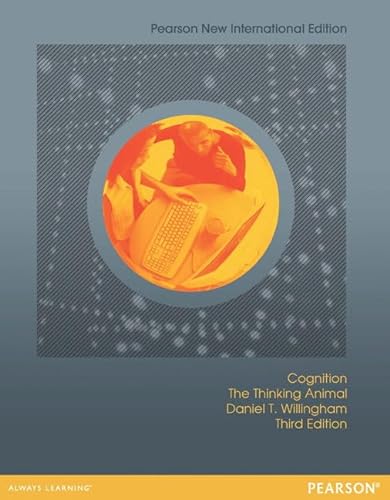 Stock image for Cognition: Pearson New International Edition: The Thinking Animal for sale by THE SAINT BOOKSTORE