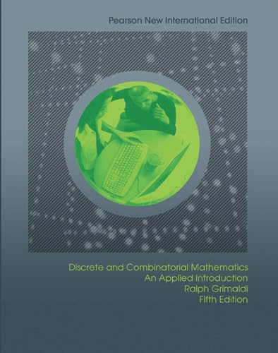 Stock image for Discrete and Combinatorial Mathematics: Pearson New International Edition for sale by Chiron Media