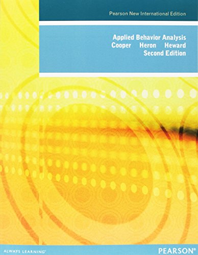 Stock image for Applied Behavior Analysis Pearson New International Edition for sale by Buchpark
