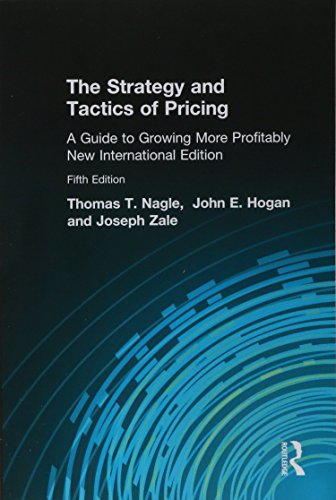Imagen de archivo de The Strategy and Tactics of Pricing: New International Edition a la venta por Phatpocket Limited
