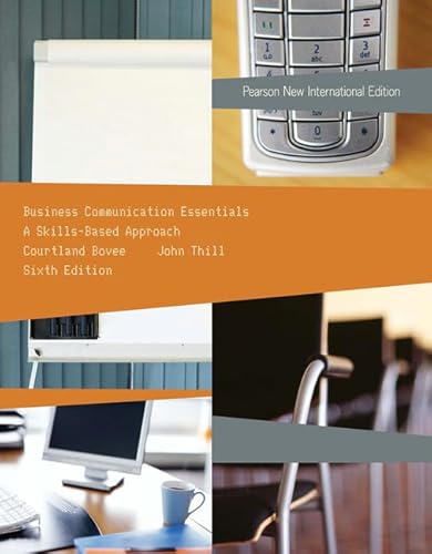 9781292023366: Business Communication Essentials: Pearson New International Edition
