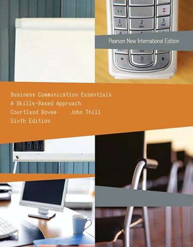 Stock image for Business Communication Essentials: Pearson New International Edition for sale by medimops