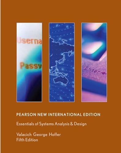 Beispielbild fr Essentials of Systems Analysis and Design: Pearson New International Edition zum Verkauf von Phatpocket Limited